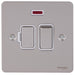 Schneider Ultimate Flat Plate Pearl Nickel 13A DP Switched Spur with Neon GU5211WPNAvailable from RS Electrical