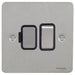 Schneider Ultimate Flat Plate Stainless Steel 13A DP Switched Spur GU5210BSSAvailable from RS Electrical 