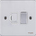 Schneider Ultimate Low Profile Brushed Chrome 13A DP Switched Spur GU5510WBCAvailable from RS Electrical 