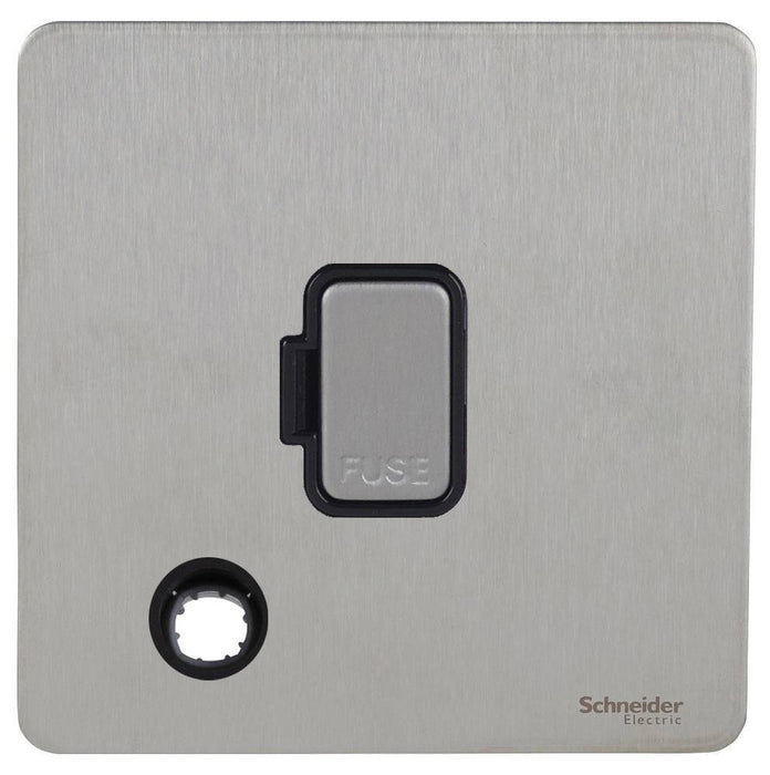 Schneider Ultimate Screwless Stainless Steel 13A Unswitched Spur with Flex GU5403BSSAvailable from RS Electrical 