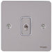 Schneider Ultimate Flat Plate Pearl Nickel 1G Intermediate Toggle Switch GU1214TWPNAvailable from RS Electrical