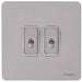 Schneider Ultimate Screwless Pearl Nickel 2G Intermediate Toggle Switch GU14214TWPNAvailable from RS Electrical