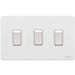 Schneider Ultimate Screwless White Metal 3G 2W & Intermediate GU1432214WPW Available from RS Electrical Supplies