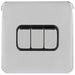 Schneider Lisse Deco Polished Chrome 3G 2W Light Switch GGBL1032BPCAvailable from RS Electrical Supplies