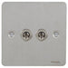 Schneider Ultimate Flat Plate Stainless Steel 2G Toggle Switch GU1222TSSAvailable from RS Electrical 