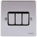 Schneider Ultimate Low Profile Polished Chrome 3G 2W Light Switch GU1532BPCAvailable from RS Electrical Supplies