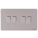 Schneider Ultimate Screwless Pearl Nickel 4G 2W Light Switch GU1442WPNAvailable from RS Electrical