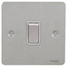 Schneider Ultimate Flat Plate Stainless Steel 1G Retractive Switch GU1212RWSSAvailable from RS Electrical 