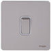 Schneider Ultimate Screwless Pearl Nickel 1G Retractive Switch GU1412RWPNAvailable from RS Electrical