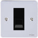 Schneider Ultimate Flat Plate Polished Chrome RJ11 Data Outlet GU7251MBPCAvailable from RS Electrical Supplies