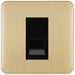 Schneider Lisse Deco Satin Brass RJ12 Data Outlet GGBL7051MBSBAvailable from RS Electrical Supplies