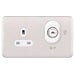 Schneider Lisse Deco Stainless Steel 13A Single DP Lockable Socket GGBL3060LWSSAvailable from RS Electrical 