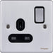 Schneider Ultimate Low Profile Brushed Chrome 13A Single Socket GU3510BBCAvailable from RS Electrical 