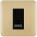 Schneider Lisse Deco Satin Brass Master Telephone Socket GGBL7061MBSBAvailable from RS Electrical Supplies