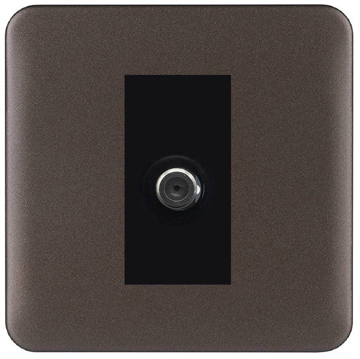 Schneider Lisse Deco Mocha Bronze Satellite Socket GGBL7030MBMB