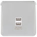 Schneider Lisse Deco Polished Chrome USB Charger Socket GGBL70042WPCSAvailable from RS Electrical Supplies