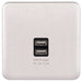 Schneider Lisse Deco Stainless Steel USB Charger Socket GGBL70042BSSSAvailable from RS Electrical 